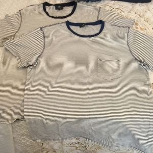 Men's 7 For All Mankind T Shirts Large Black Navy